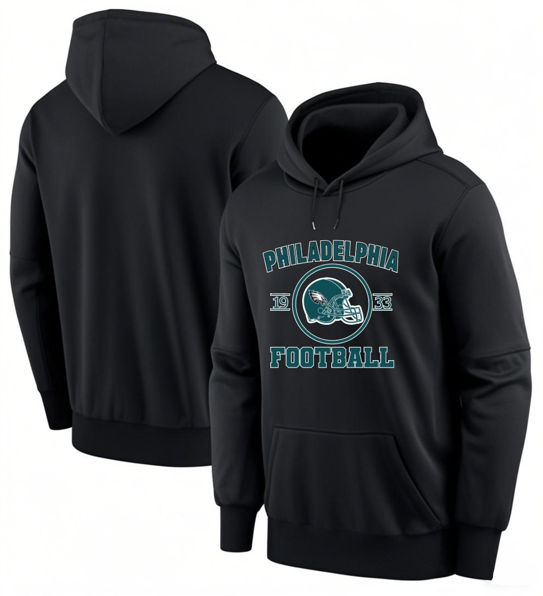 Men 2025 Philadelphia Eagles black hoodie style 25